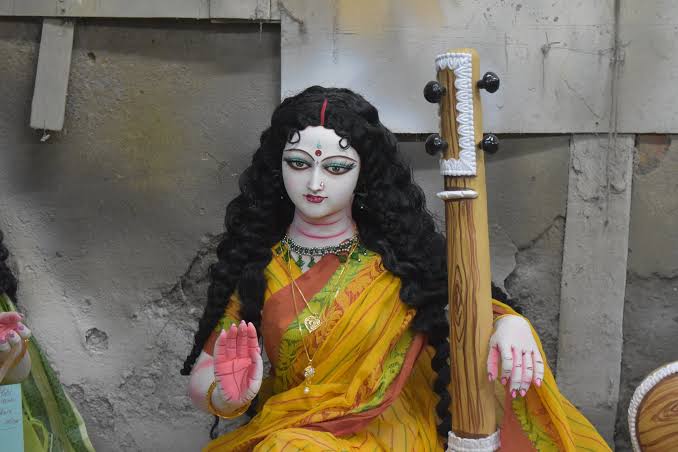 শুভেন্দু সভার আগে সরস্বতী প্রতিমা চুরির অভিযোগ বিজেপি কর্মীদের বিরুদ্ধে