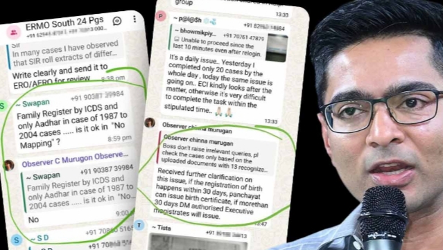 “মাইক্রো অবজারভার বাদ দিচ্ছে ভোটারদের নাম” স্ক্রিনশট শেয়ার করে অভিযোগ অভিষেকের