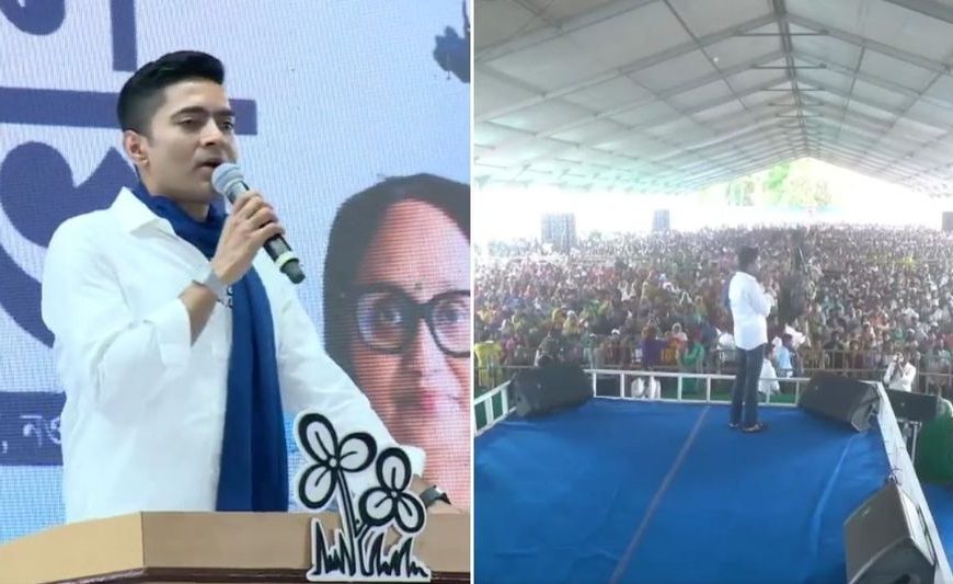 অভিষেকের সভার আগে বিক্ষোভ ও চেয়ার ভাঙচুর মঞ্চের&hellip;