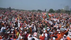 প্রধানমন্ত্রীর বক্তব্যের আগে মঞ্চ থেকে পরিবর্তনের ডাক বিজেপি&hellip;