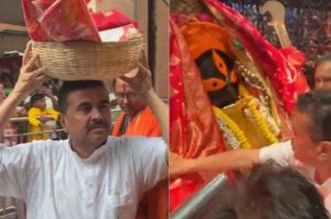 প্রচার শুরুর আগে কালীঘাটে পুজো শুভেন্দুর
