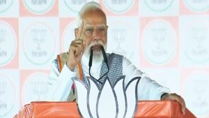 ব্যারাকপুরের সভামঞ্চ থেকে পরিবর্তনের ডাক মোদির