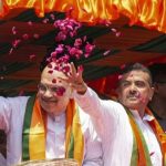 বিজেপির রোড শো ঘিরে বিক্ষোভ মমতার বাড়ির সামনে, মনোনয়ন জমা শুভেন্দুর