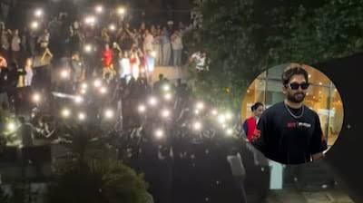 অল্লু অর্জুনের জন্মদিনে তাঁর বাড়ির বাইরে অনুরাগীদের ভিড়, পরিস্থিতি সামাল দিতে লাঠিচার্জ পুলিশের
