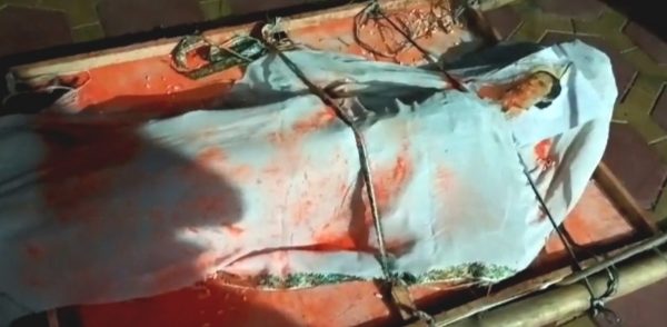 মমতা বন্দ্যোপাধ্যায়ের কুশপুতুল দাহ নদীয়াতে